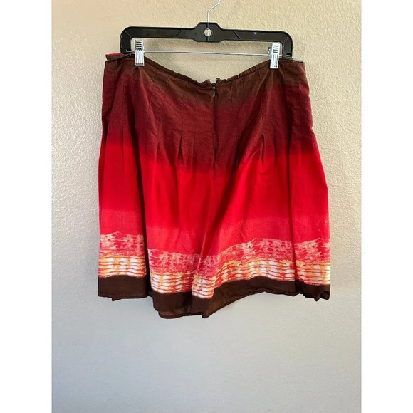 Hillard & Hanson Women's Red Skirt, red skirt, midi skirt, knee length skirt - Picture 3 of 6